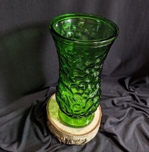 Beautiful Green Vase By Hoosier Glass